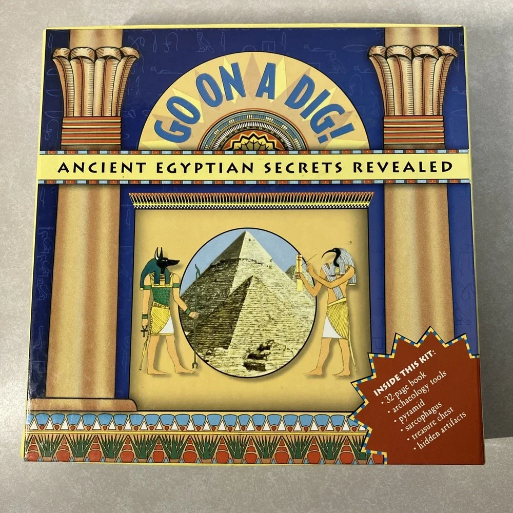 Vtg Go On A Dig Ancient Egyptian Secret Revealed Archaeology Excavation Kit STEM